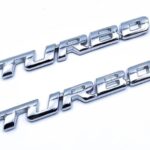 3D Nálepka na auto TURBO 2ks