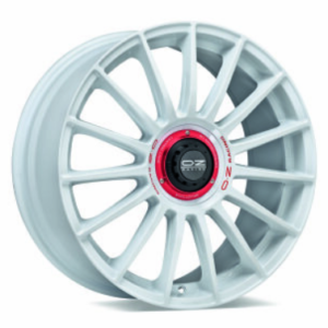 OZ SPORT SUPERT EVOLUZ WRC 8,5x19 5x108 45 RACE WHITE RED LETTERING
